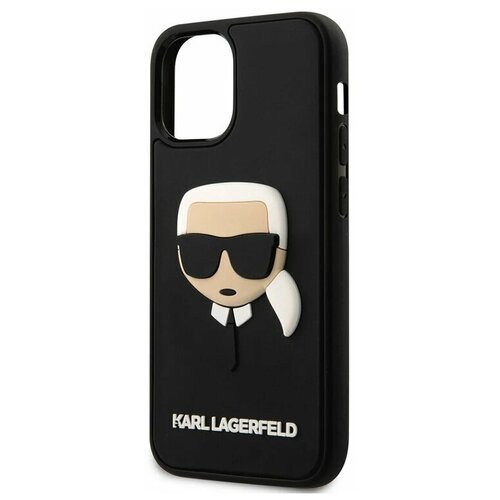 фото Lagerfeld для iphone 12 mini (5.4) чехол 3d rubber karl's head hard black karl lagerfeld