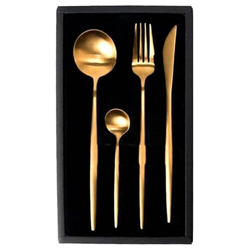 фото Набор столовых приборов xiaomi maison maxx stainless steel cutlery set cyz-001j gold