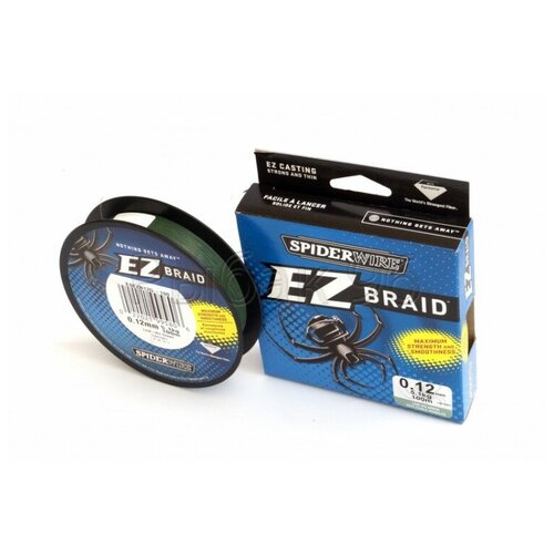 фото Леска плетеная spiderwire ez braid 0.12 100м зеленый 1201507