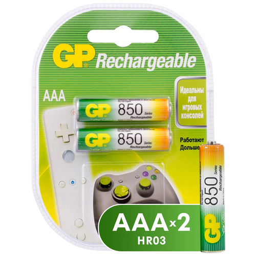 фото Аккумулятор перезаряжаемый gp 850mah аaa hr03 nimh