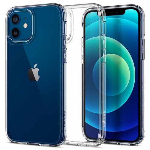 фото Гибридный чехол spigen для iphone 12 / iphone 12 pro - ultra hybrid - прозрачный - acs01702