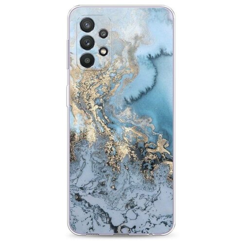 фото Силиконовый чехол "морозная лавина синяя" на samsung galaxy a32 / самсунг галакси а32 case place