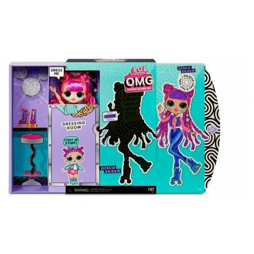 фото Кукла лол омг диско- скейтер o. m. g roller chick l. o. l. surprise 3 серії 567196 mga entertainment