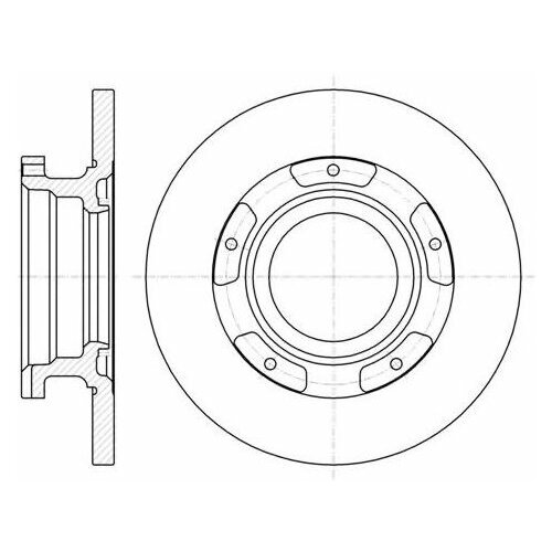 фото Тормозной диск remsa 61107.00 для ford transit