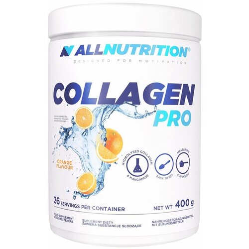 фото Комплекс для суставов и связок allnutrition collagen pro, порошок 400г (клубника) / гидролизованный коллаген, глюкозамин, хондроитин