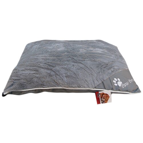 фото Лежак подушка 65х50х15 см, со съемным чехлом, серый pet choice