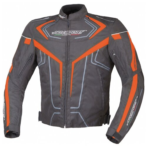фото Текстильная куртка agvsport colomo черный/оранжевый m (размер производителя)