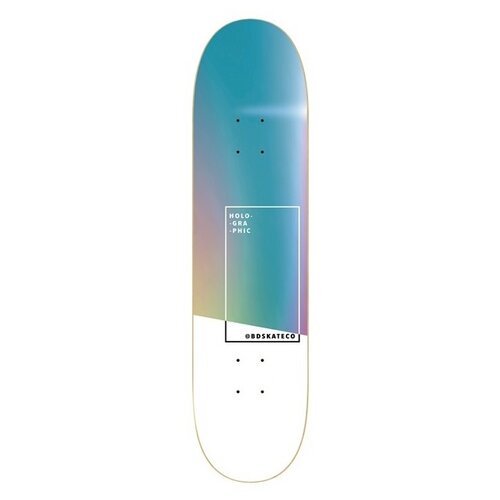 фото Дека bd skate co holographic teal