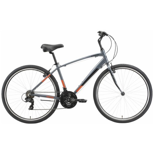 фото Велосипед stark terros 28.2 v (2023) 16" серый/черный/оранжевый