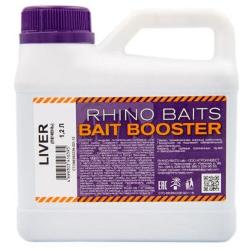 фото Ликвид rhino baits bait booster liquid food banana (банан), канистра 1,2 л