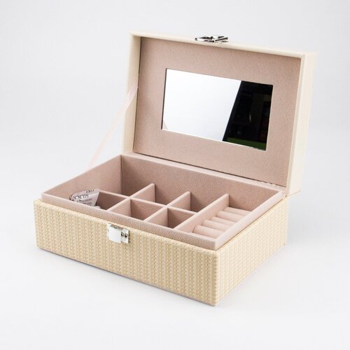 фото Органайзер для украшений, коробка, подставка для бижутерии, розовый mivo-world