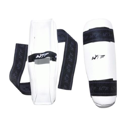 фото Щитки для ног/щитки для для тхеквондистов/ щитки защитные для ног ztt. размер: м. цвет: белый/черный. sprinter