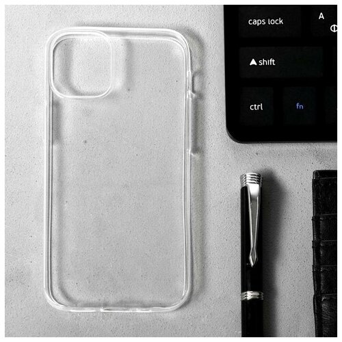 фото Чехол luazon для iphone 12 mini, 5.4", силиконовый, тонкий, прозрачный qwen