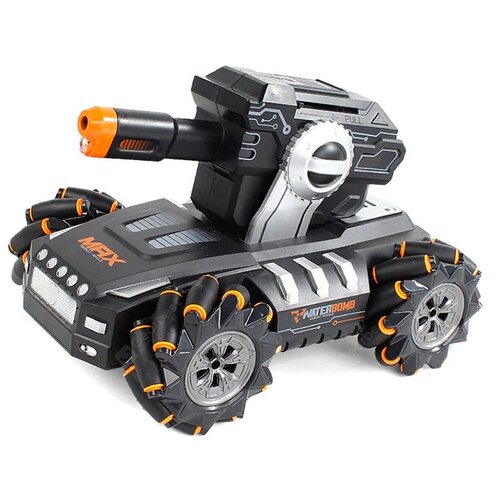 фото Радиоуправляемый дрифт танк-робот (пульт + часы, стреляет гелевыми пулями) - qr2076-orange cs toys