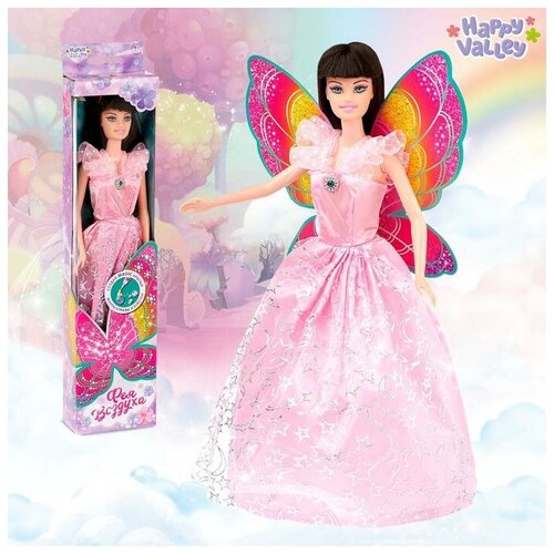 фото Кукла с крыльями "фея воздуха" гель с блёстками и стразы в наборе happy valley