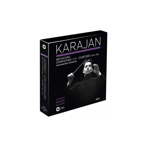 фото Компакт-диски, warner classics, herbert von karajan - beethoven: symphonies & overtures (1951-1955) (6cd)