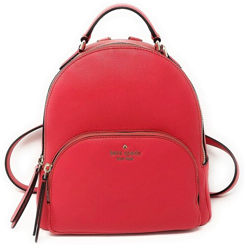 фото Женский кожаный рюкзак kate spade jackson backpack red