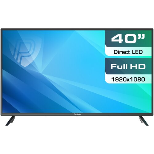 фото 40" телевизор prestigio 40 muze led (2019), черный