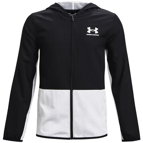 фото Лонгслив under armour woven track jacket черный yxs 1363295-002