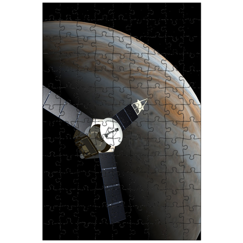 фото Магнитный пазл 27x18см."космический зонд, юпитер, космический корабль" на холодильник lotsprints