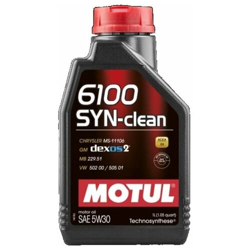 фото Масло моторное motul 6100 syn-clean 5w-30 ( 1 l)