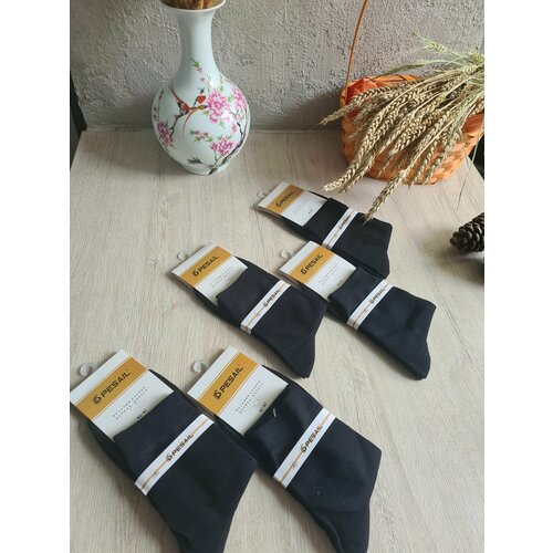 фото Носки , 5 пар, размер 41-47, серый, черный pesail socks