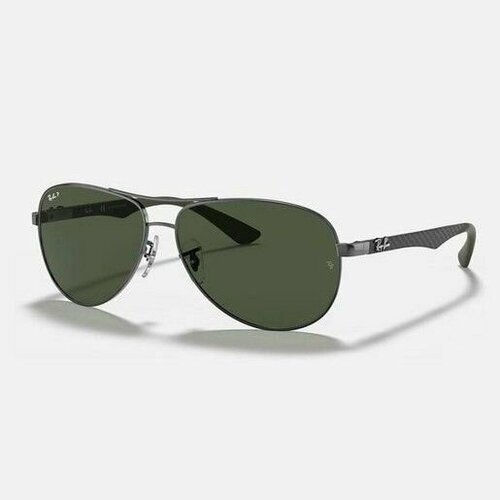 фото Солнцезащитные очки ray-ban rb8313-004/n5/61-13, серый, зеленый