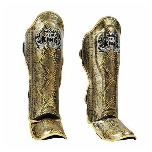 фото Защита голени top king shinguards "super snake" tksgss02 black (gold) - xl