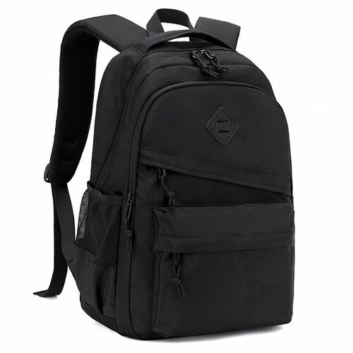 фото Kona рюкзак мужской, женский, школьный черный плотный