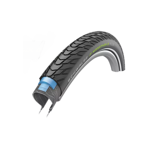 фото Велопокрышка schwalbe marathon e-plus, 28x1.50 700x38c (40-622), smart dualguard, addix e, 67epi, black-reflex, 11159053