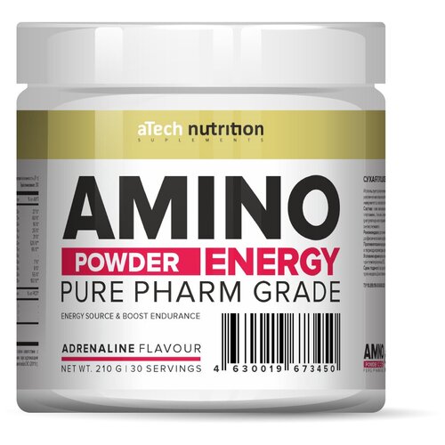 фото Аминокислотный комплекс amino energy, адреналин, 210гр atech nutrition