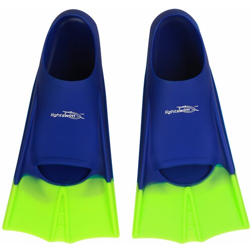 фото Ласты для плавания детские training fins light swim lsf11 (ch) синий/зеленый, р. 25-29 lightswim