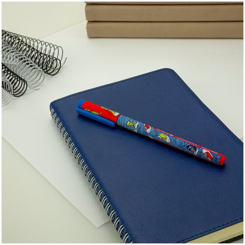 фото Набор в тубе 24 шт. ручка "funwrite. кеды разноцветные" шариковая 0.5 мм, синяя bruno visconti