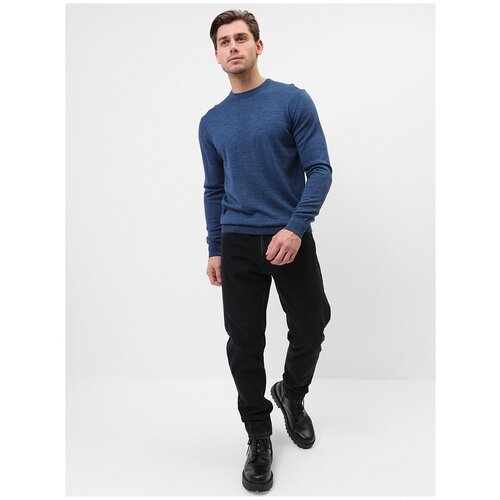 фото Джемпер мужской greg g121-ev (джинс), прямой силуэт / сlassic fit, цвет синий, размер 54