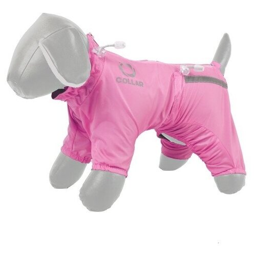 фото Комбинезон для собак collar, демисезонный, s 33 (французский бульдог, мопс) розовый