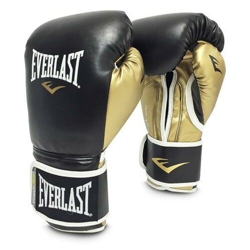 фото Боксерские перчатки everlast боксерские перчатки everlast тренировочные powerlock pu черно-золотые 12 унций