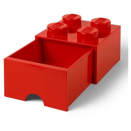 фото Ящик lego для хранения 4 выдвижной storage brick красный