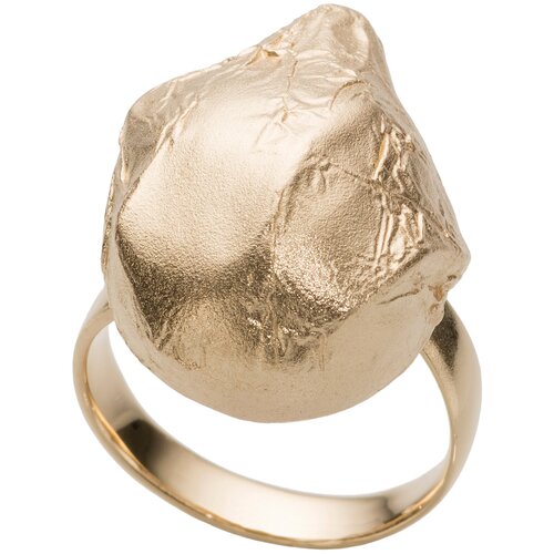 фото Кольцо si - stile italiano perla grande из серебра 925 с покрытием желтым золотом