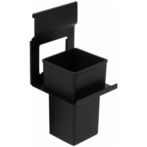фото Держатель стакана lund для рейлинга металл/пластик цвет чёрный swensa