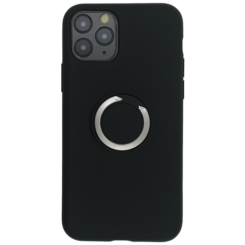 фото Чехол на айфон 11 pro derbi slim silicone-3 с кольцом черный