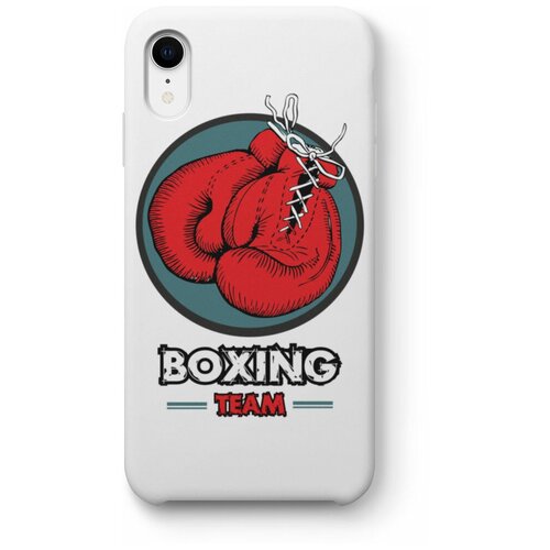 фото Чехол для iphone xr "boxing team", белый exsport