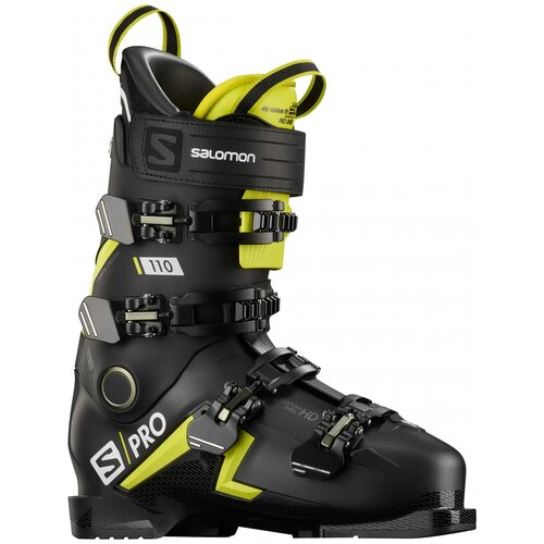 фото Ботинки горнолыжные salomon s/pro 110 jet black/acid green 28/28.5