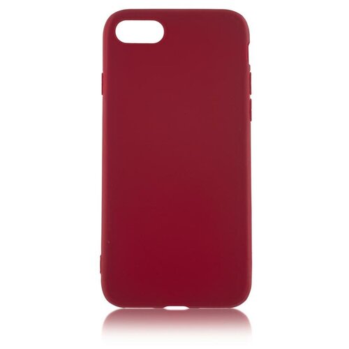 фото Чехол для apple iphone 7\8\se (2020) brosco colourful темно-красный