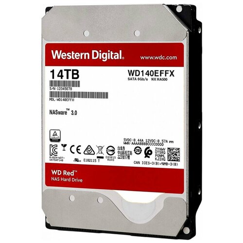 фото Жесткий диск western digital wd red plus 14 тб (wd140effx) westrn digital