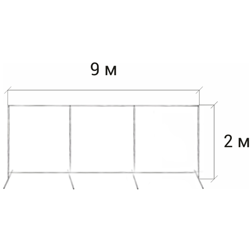 фото Стойка пресс волл для баннера (усиленная) 2 м. / 9 м. gozhy