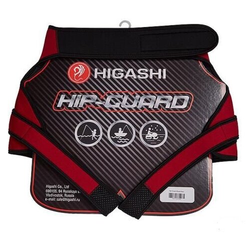 фото Защита неопреновая higashi hip- guard #black- red