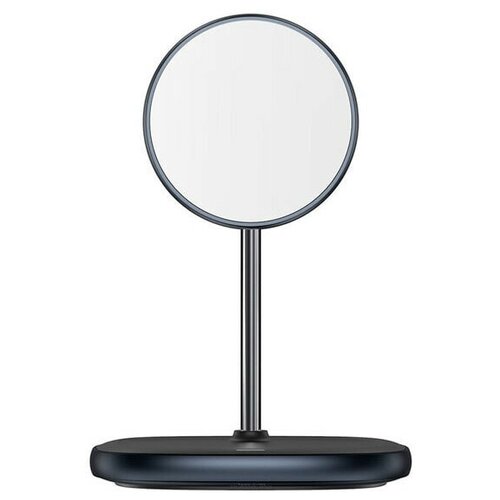 фото Беспроводное зарядное устройство baseus swan magnetic desktop bracket wireless charger, цвет черный (wxsw-01)