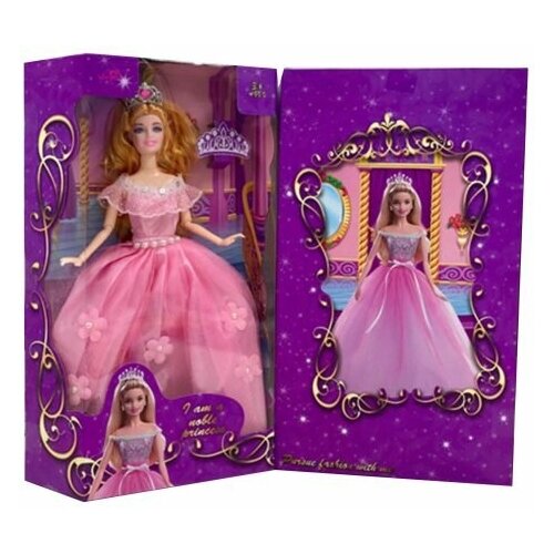 фото Кукла в розовом платье, 29 см. наша игрушка zq30326-1