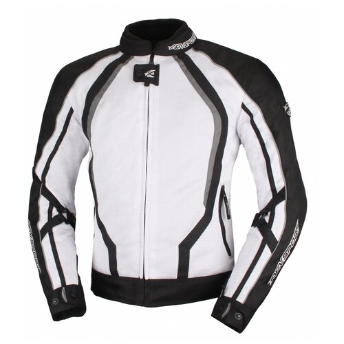 фото Текстильная куртка agvsport solare 2 белый/черный xs (размер производителя)