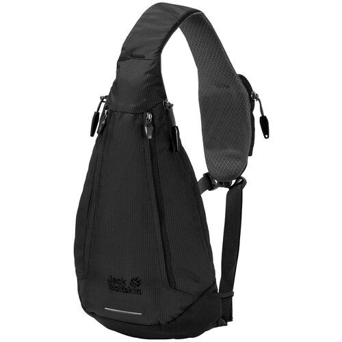 фото Рюкзак однолямочный jack wolfskin delta bag air (цвет: black)